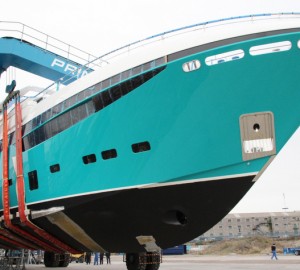 Princess 40M superyacht ANKA in her final stage of fit-out - Image by Princess Yachts International plc