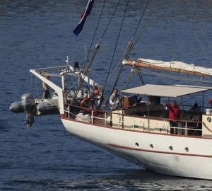 Ship's Tender Launch Aboard Yacht ADORNATE