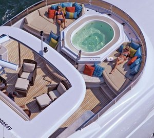 Jacuzzi Pool: Yacht COCO VIENTE's From Above Aspect Pictured