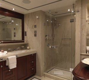 Main Master Bath Aboard Yacht MY LITTLE VIOLET