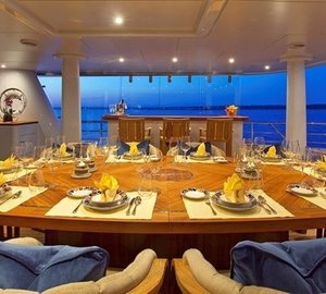 Top Eating/dining Zone Aboard Yacht INFINITE SHADES