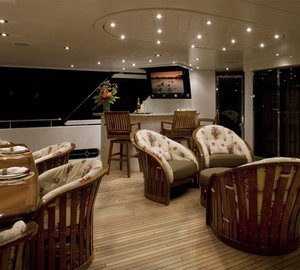 Premier Aft Deck Sitting On Yacht MILK MONEY