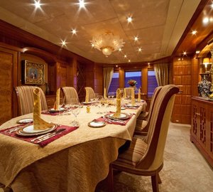 Eating/dining Saloon On Board Yacht LADY ANASTASIA