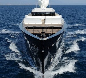 Ship's Bow On Yacht GALILEO G