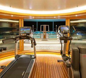 Gymnasium Aboard Yacht SOLANDGE