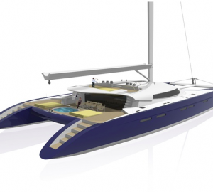 Catamaran Nahema 120 - Image credit to H2X