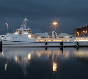 Garcon a 67m fast yacht support vessel to the luxury superyacht ACE