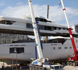 Sunrise motor yacht Project 601 Hull Superstructure Integration