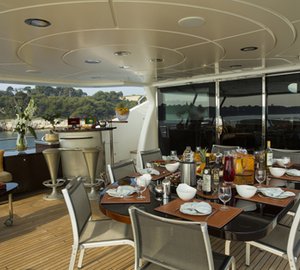 Yacht QUID PRO QUO -  Bridge Deck Dining