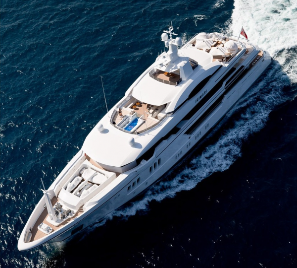 60m Sunrise Yacht IRIMARI from above