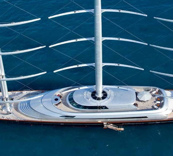 maltese falcon yacht sails dropping