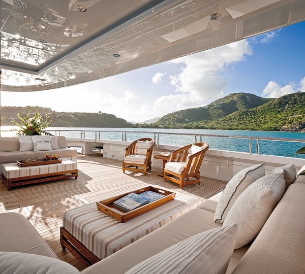 spacious aft deck