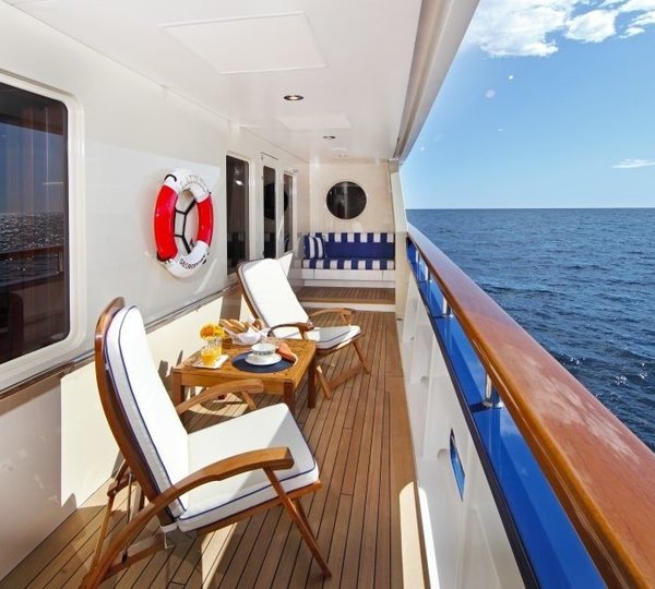 master stateroom exterior seating area / balcony