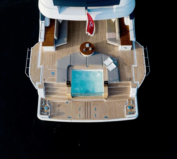 Luxury Yacht VIV (sistership) Aerial View Of Oasis Deck