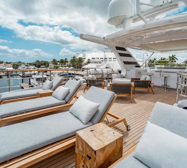 Sun Deck On Board Luxury Yacht ALLORA