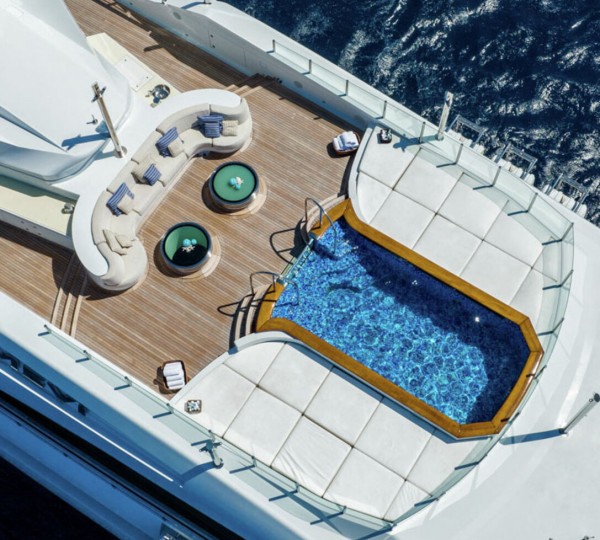 Aerial View Of Sun Deck And Pool