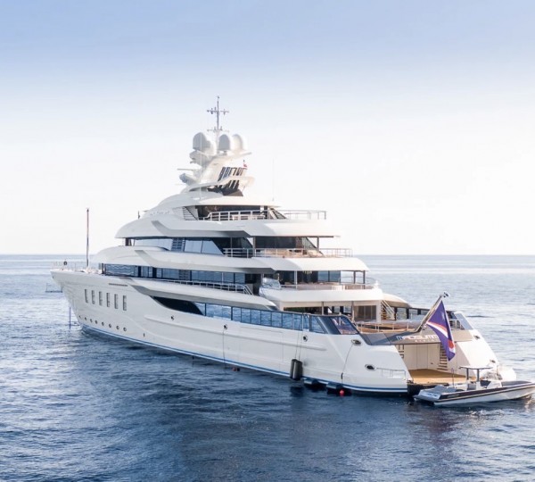 95M LURSSEN MEGA YACHT  - Stern View