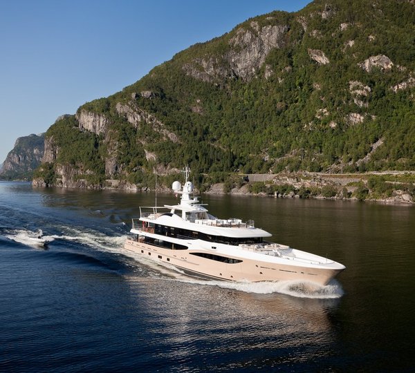 Amels Yacht LILI - Cruising On A Sunny Day In Norway