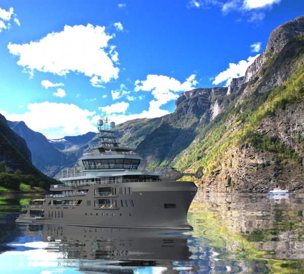 At Anchor In The Fjords - Rendering Of Project UFO