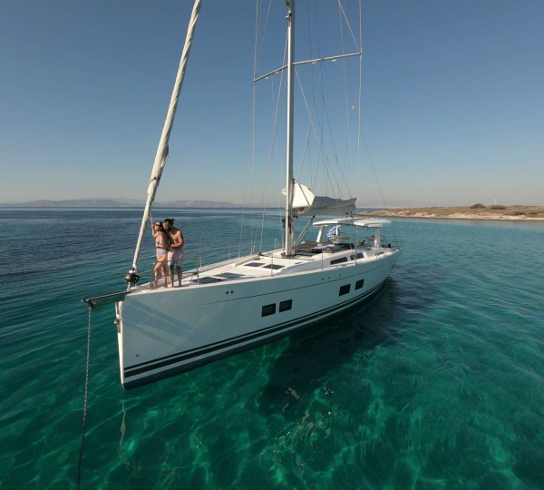 Couple On The Sailing Yacht