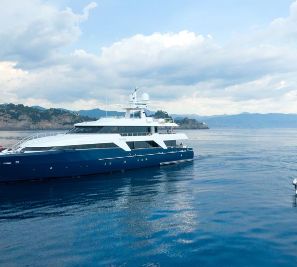 DEEP BLUE II Yacht With Tender At Anchor