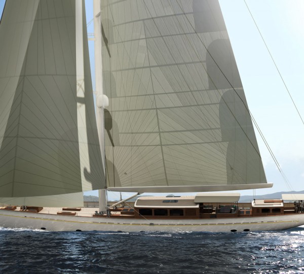 RAINBOW II Sailing Yacht Render