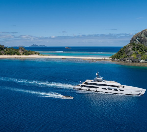 Running Shot Of Superyacht AMELS 6003