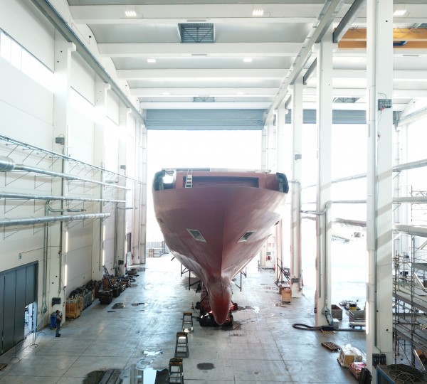 Superyacht ISA Classic 65 Under Construction