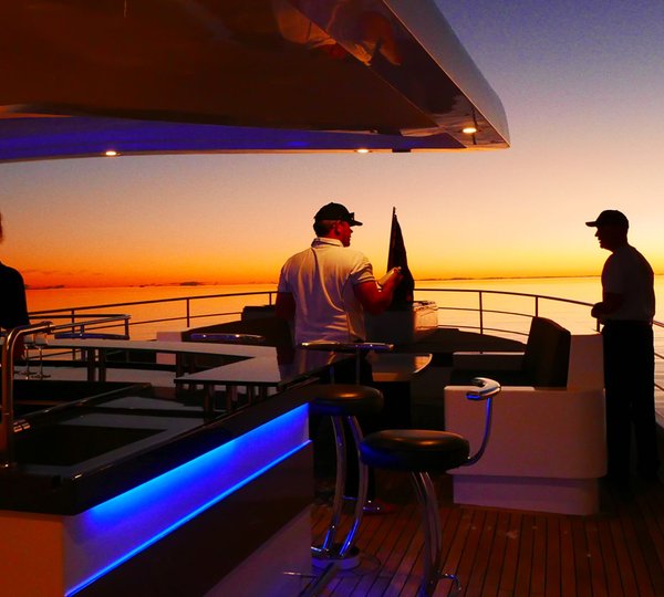 Aft Deck At Sunset