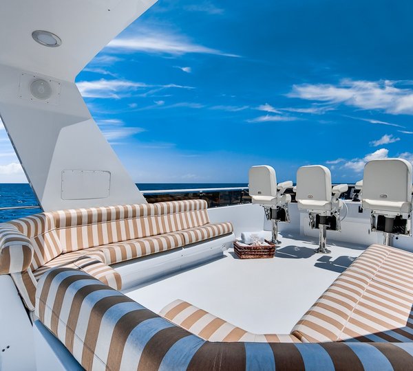 Fly-bridge Aboard Yacht ANDIAMO