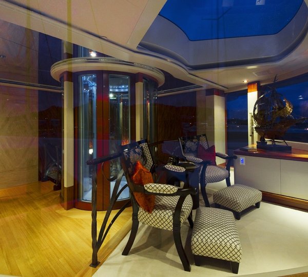 Foyer Aboard Yacht BLUE MOON