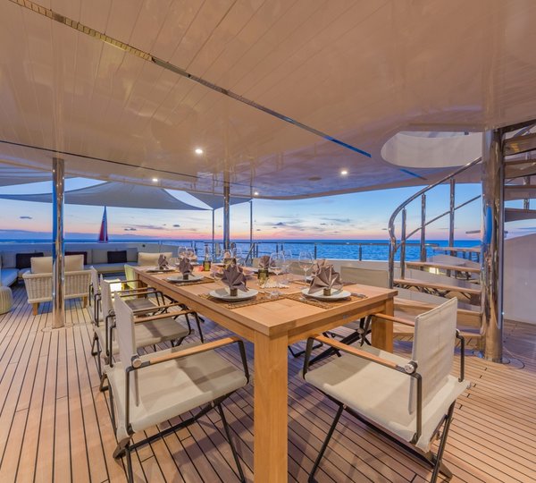 Bridge Deck Dining Looking Aft