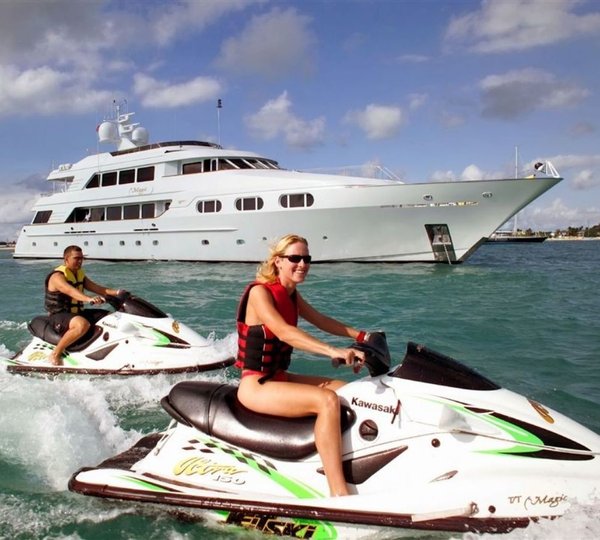 Water Skiing On Board Yacht ATTITUDE