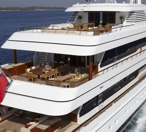 Aft Deck On Board Yacht LADY BRITT