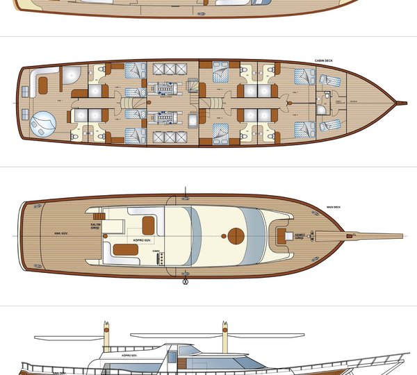 Esma Sultan Yacht Layout