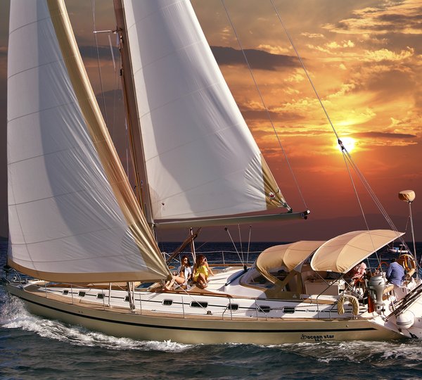 Sailing Yacht MYTHOS sunset