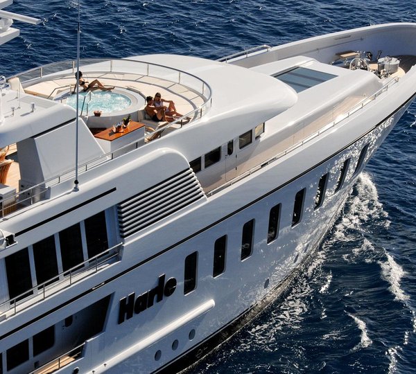 Yacht HARLE By Feadship - Sundeck Underway In The Caribbean