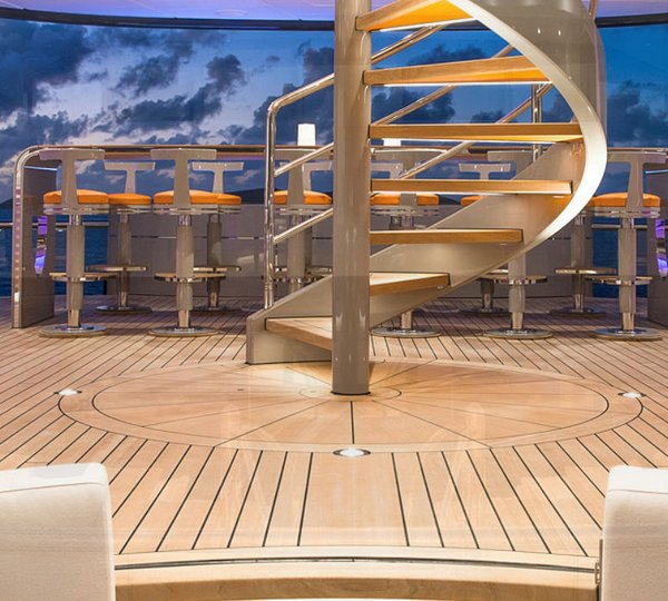 Yacht KISMET By Lurssen Yachts - Spiral Staircase