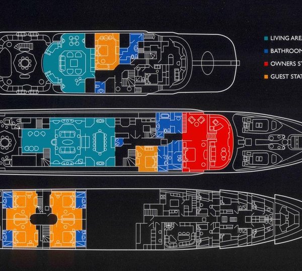 Amels yacht CALYPSO - Layout