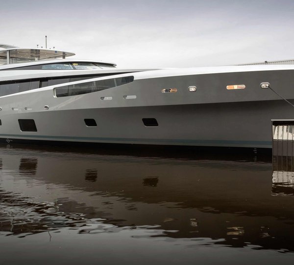 Luxury super yacht COMO at her launch