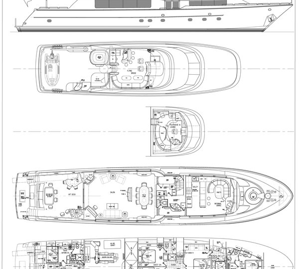 Layout Image Gallery - Upper Deck Layout - Motor Yacht Stinray M ...