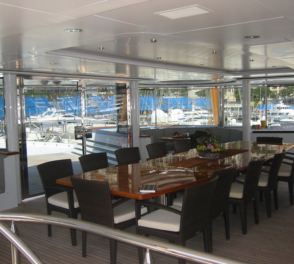 Yacht NOMAD - Upper Deck Al Fresco Dining