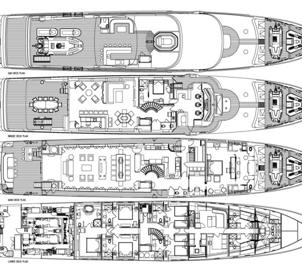 Yacht SILVER LINING - Layout