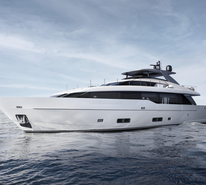 The 46 Steel superyacht Lammouche, Sanlorenzo’s first steel megayacht ...