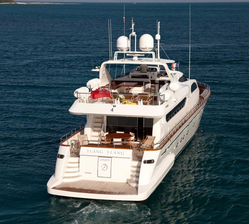 YLANG YLANG Yacht Charter Details, Falcon 102 | CHARTERWORLD Luxury ...