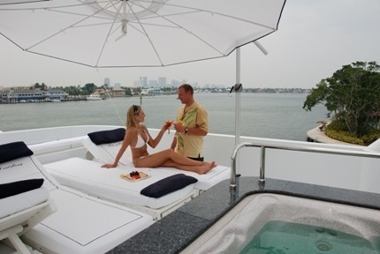Jacuzzi Pool With Sitting On Board Yacht MILK AND HONEY