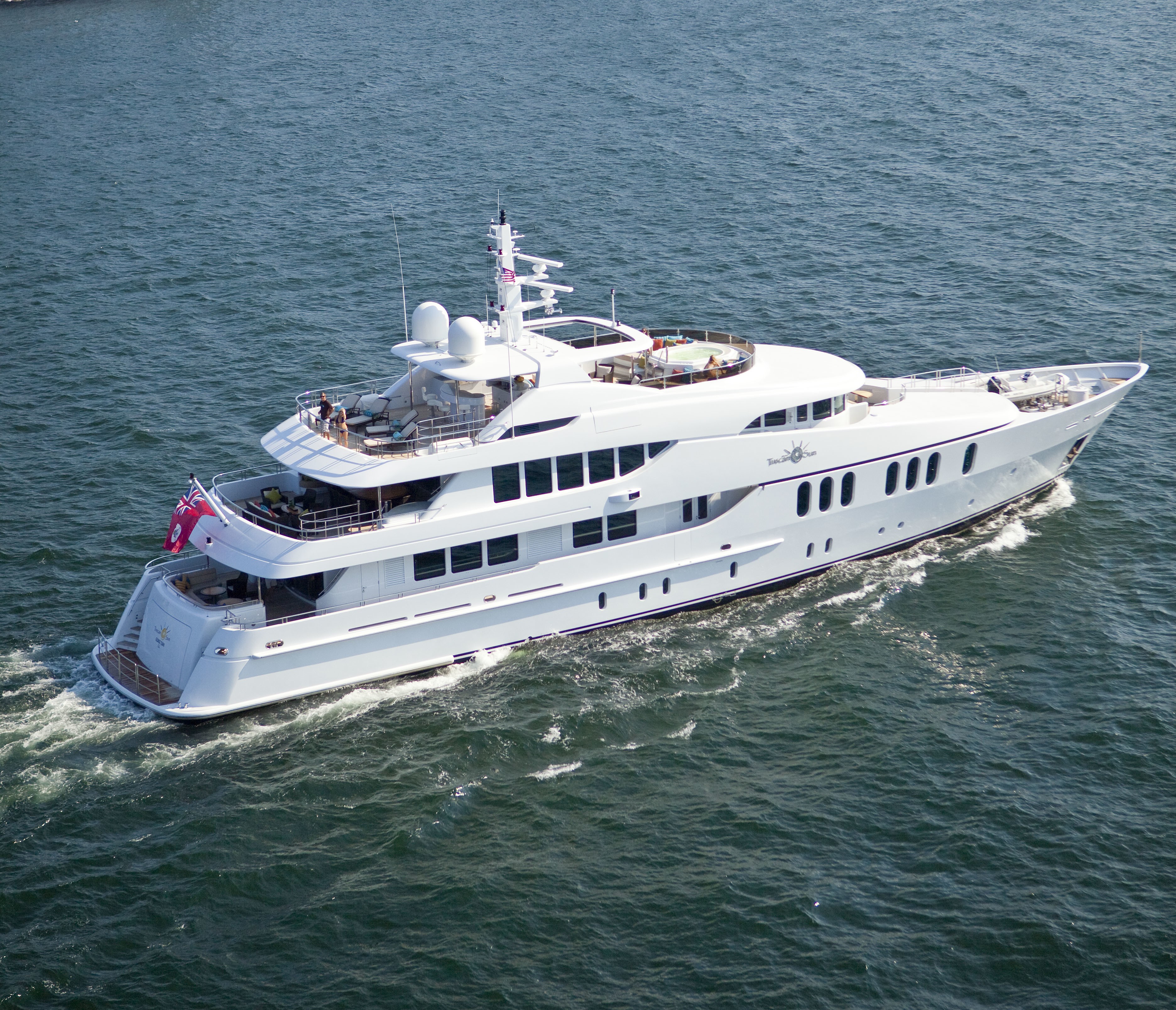 From Above Aspect: Yacht COCO VIENTE's Cruising Image