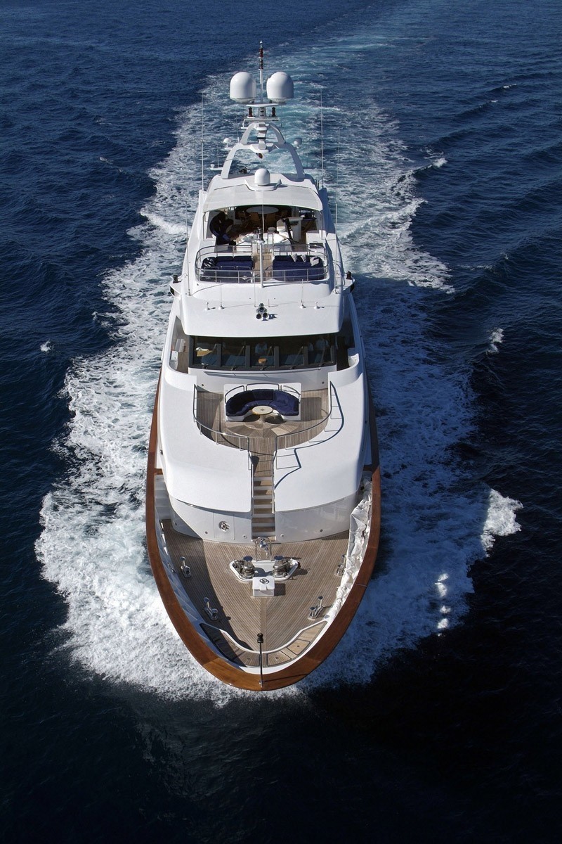 Deck: Yacht QM OF LONDON's From Above Aspect Captured