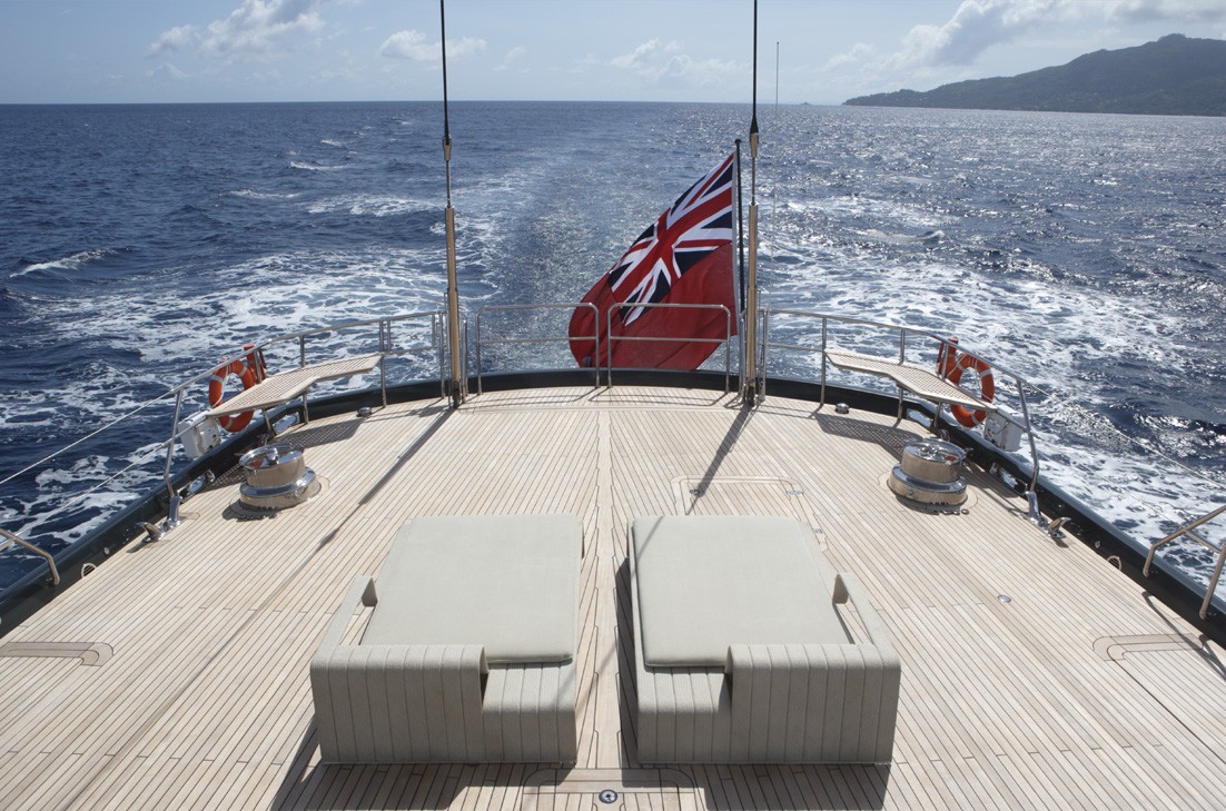 Aft Aspect Aboard Yacht RED DRAGON