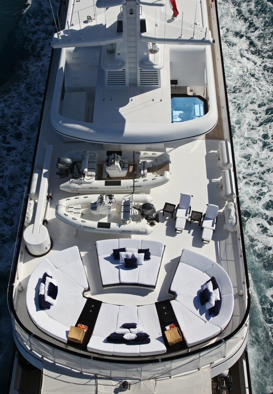 aerial view of the sun deck